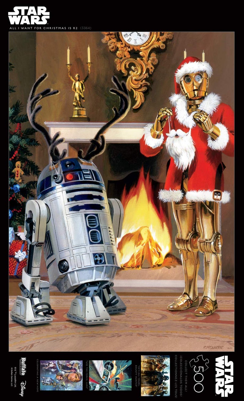 Buffalo Games â€“ Disney Star Warsâ„¢ - All I Want for Christmas is R2-500 Piece Holiday Jigsaw Puzzle - Festive, Puzzles for Adults and Families â€“ Precision-Cut Pieces, Winter Artwork - Image 5